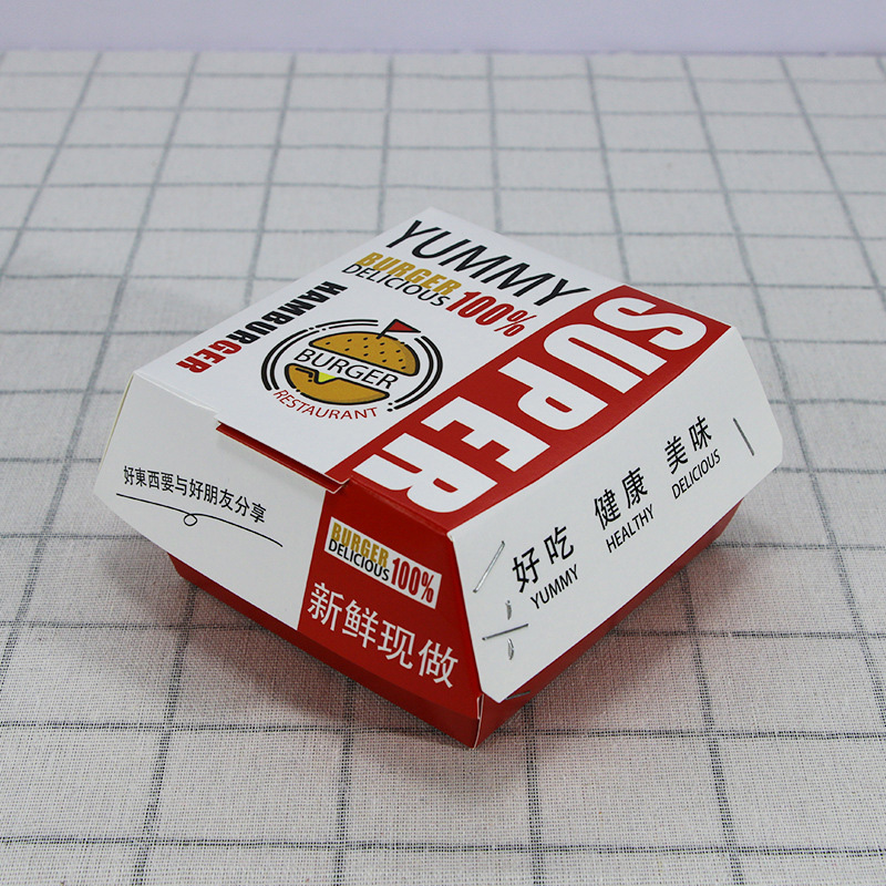 Wholesale custom hamburger boxes 万胜